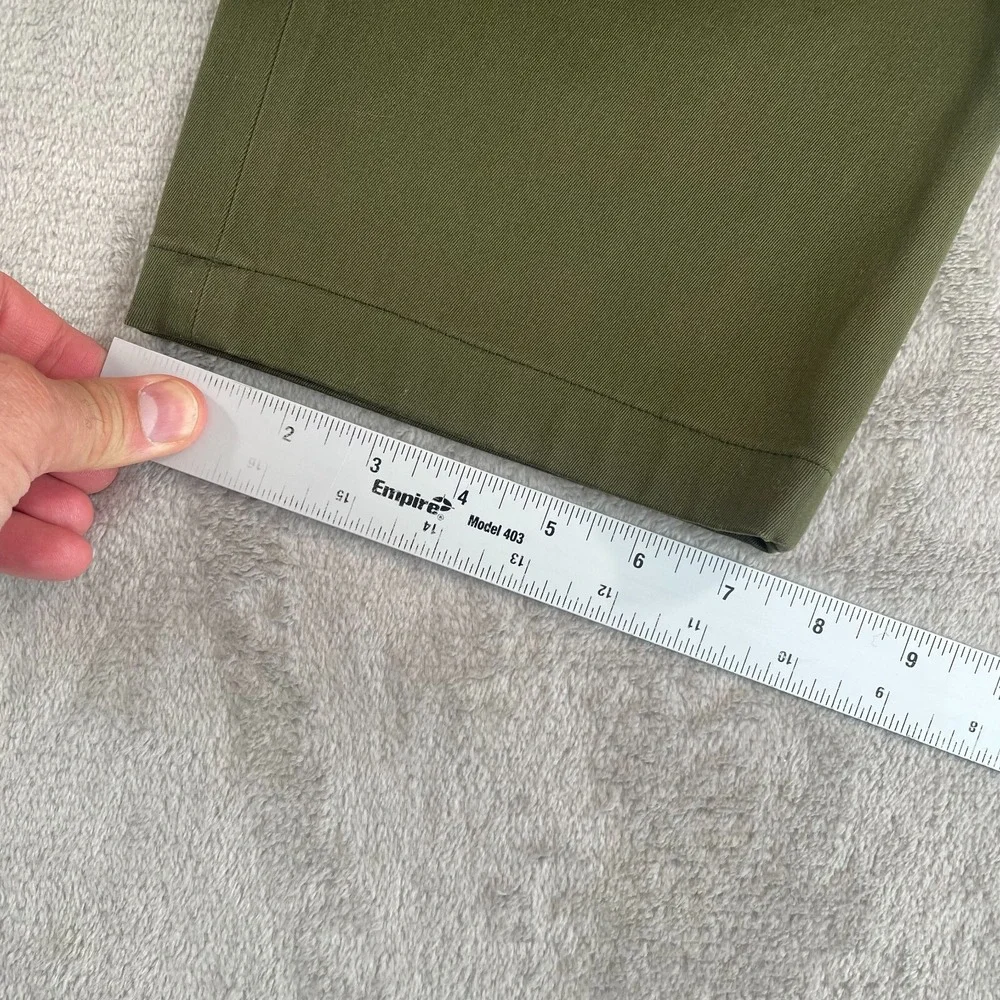BANANA‎ REPUBLIC Slim Rapid Movement Chino Pants Men 35x28 Waimea Olive Preppy